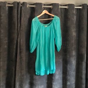 Italian Silk Peasant Dress